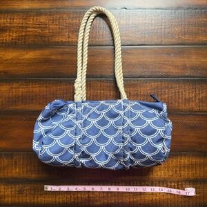 Seabags "Baguette" Bag Blue Shell Pattern